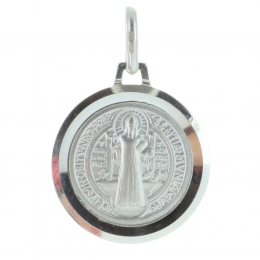 Médaille de Saint Benoit en Argent 1,5cm