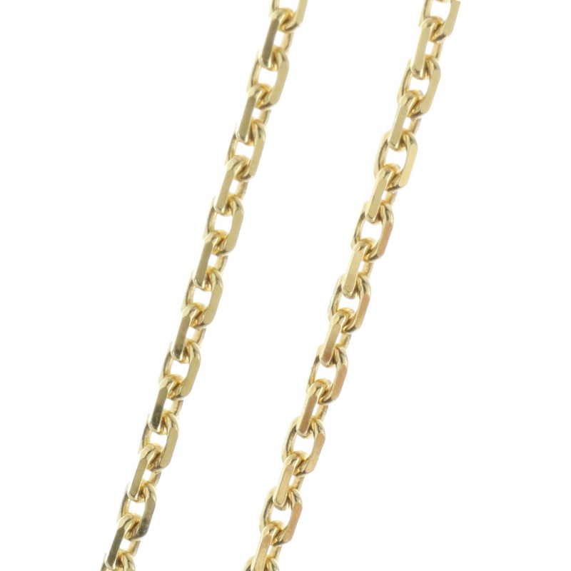 9 karat gold chain 60cm, Forçat link