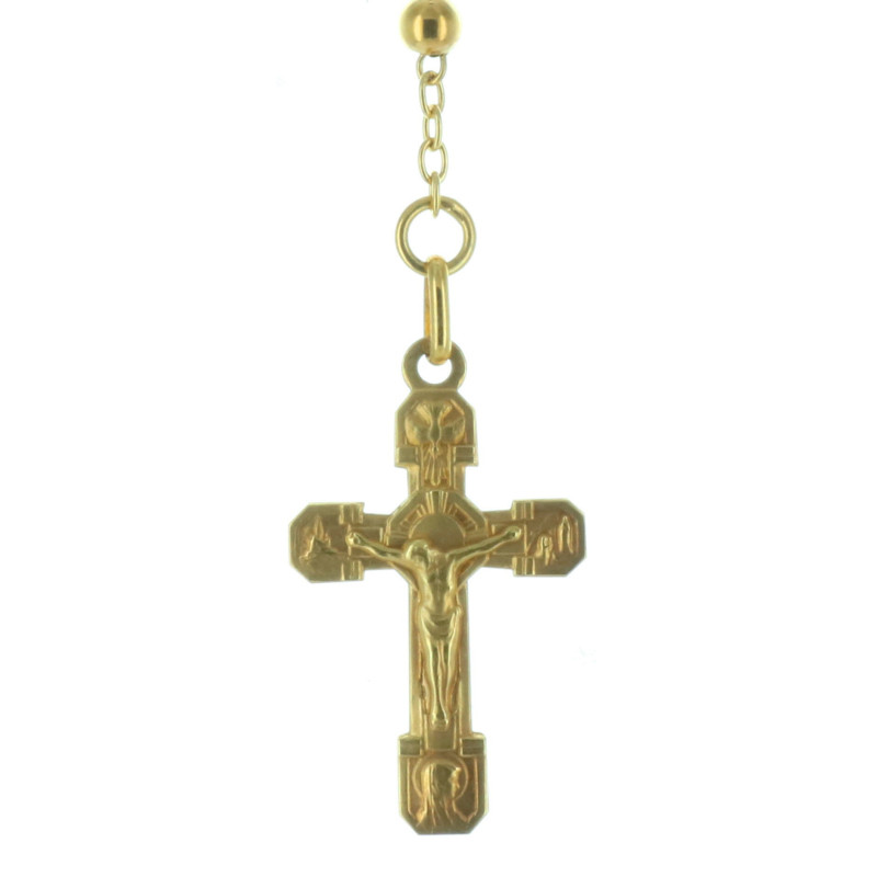Médaillon Grand Parchemin Visage Du Christ En Or Jaune 18 Carats - 5,60 G - Taille : 2,6 X 2,3 Cm - Gravure Gratuite