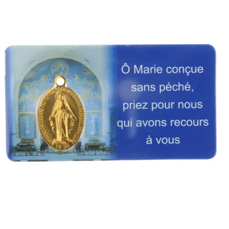 Miraculous Medal Card from Rue du Bac, Paris