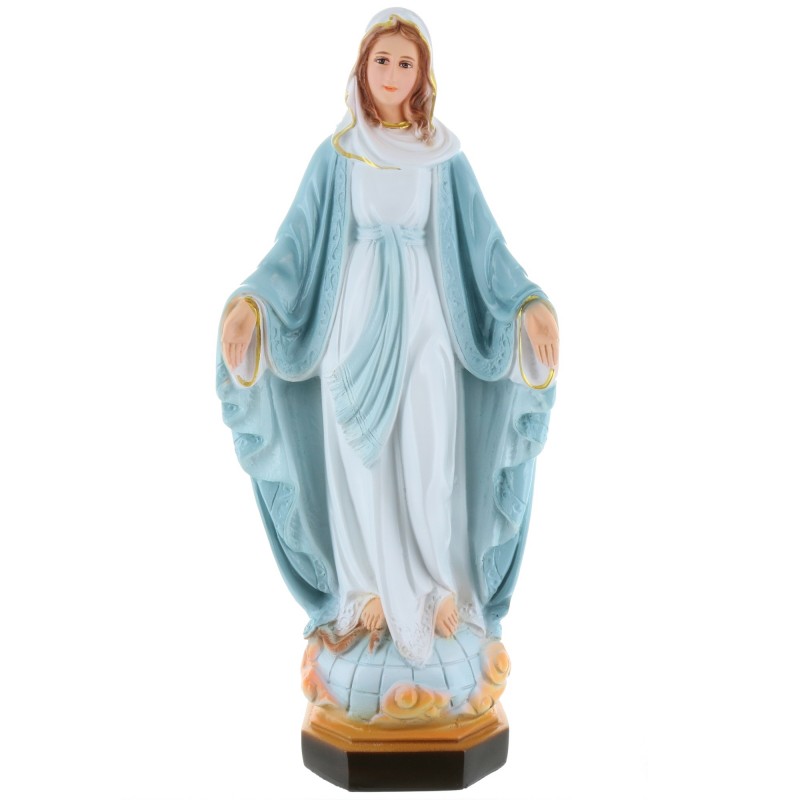 Our Lady of Grace Statue 40cm colored resin - Statues of the Miraculous  Virgin