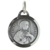 Saint Rita silver plated Medal