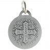 Saint Benedict silver plated Medal