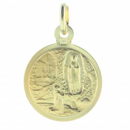 Médaille de la Vierge couronnée en Plaqué Or 18 carats