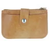 Porte Monnaie de Lourdes en cuir véritable avec un zip