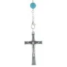 Chapelet de Lourdes en pierre de Turquoise et coeur Eau de Lourdes Chapelet de Lourdes en pierre de Turquoise et coeur Eau de Lourdes