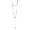 Chapelet de Lourdes en pierre de Turquoise et coeur Eau de Lourdes Chapelet de Lourdes en pierre de Turquoise et coeur Eau de Lourdes