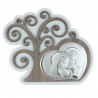Holy Family Religious frame with a Tree of Life in laminboard Silver 14 x 12cm
