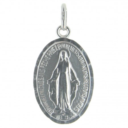 Polished Sterling Silver Miraculous Medal