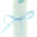 Communion Candle and coloured ribbon 40cm
