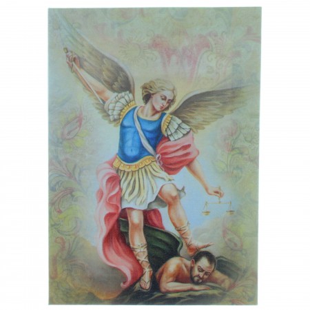Saint Michael Framed Print canvas 13x18cm