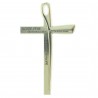 Crucifix en métal avec la prière Notre Père 10cm
