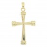 Pendentif Croix évasée en Plaqué Or