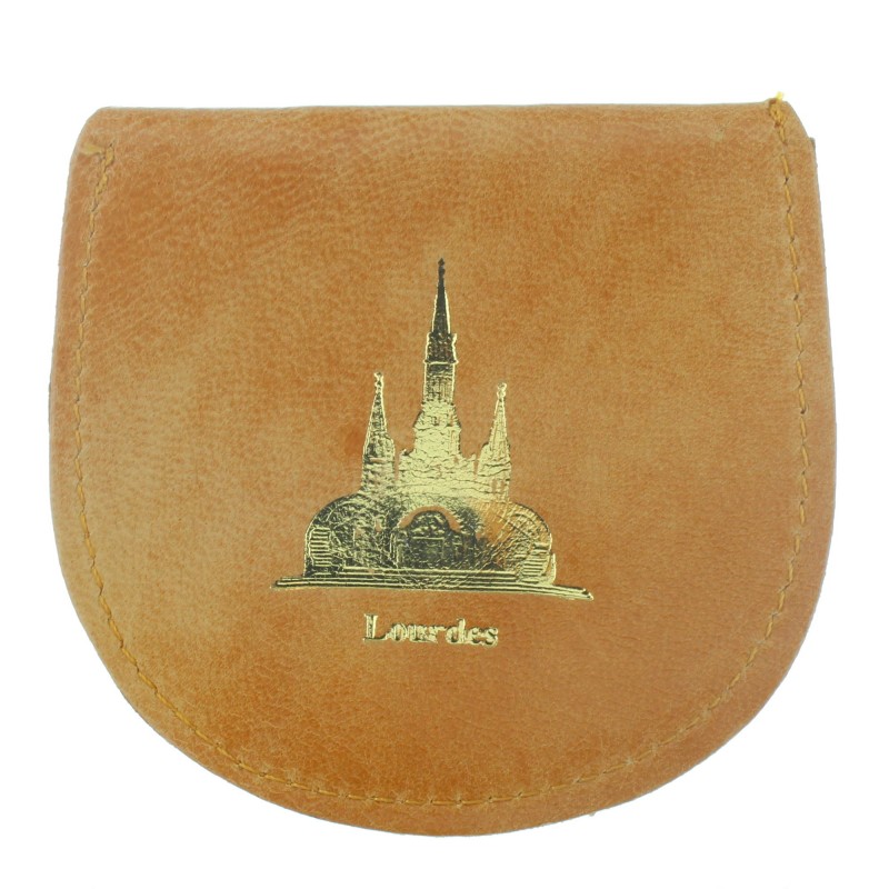 Lourdes rosary case in leather