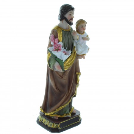 Statue de Saint Joseph décorée 20 cm