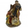 Statua della Sacra Famiglia in resina colorata 20cm
