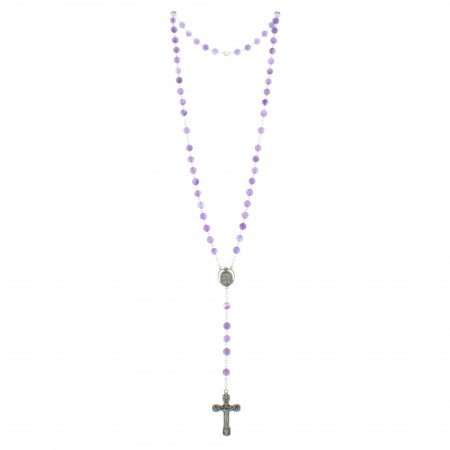 Amethyst Stone Lourdes Rosary