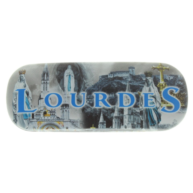 Hard case for glasses with views of Lourdes
