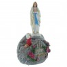Lourdes Music Apparition statue in coloured resin 19cm