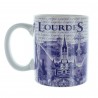 Lourdes Mug with pictures of Our Lady and other sites in Lourdes