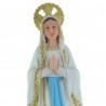 Virgin Mary Statue with halo in coloured resin 31cm