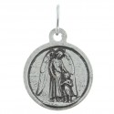 Medaglia di San Michele in metallo argentato