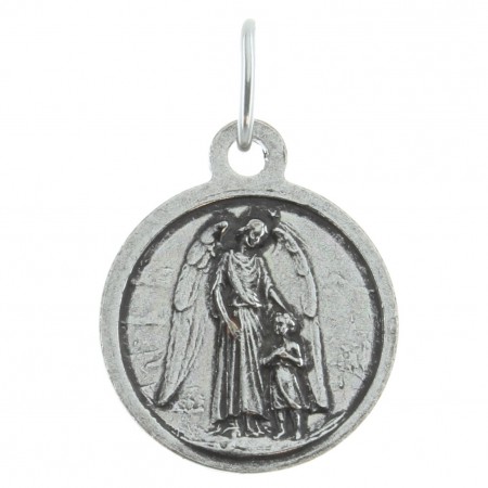 Médaille de Saint Michel en métal argenté