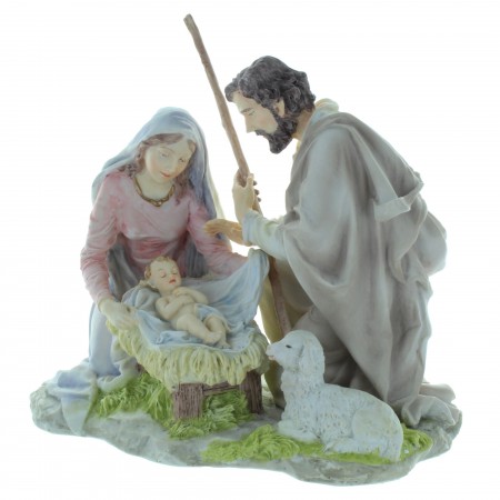 Nativity scene Statue in coloured resin 20cm