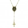 Bracciale in corda con un bel medaglione della Madonna di Lourdes
