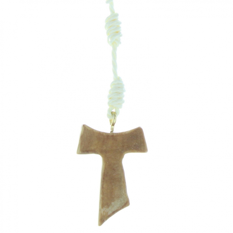 8 x 10 mm Couleur Noir Croix et croix Saint Benoît DellArt Chapelet fait main en bois et corde 