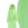 Statua dell'apparizione di Lourdes fosforescente in resina 20cm