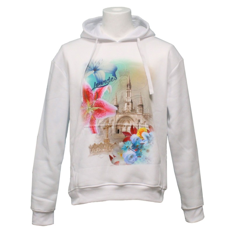 Sweat Shirt di Lourdes con orchidea Sweat Shirt di Lourdes con orchidea