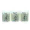 Lot de 3 bougies veilleuses Notre Dame de Lourdes 6cm