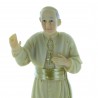 Statue du Pape François en résine colorée 15cm