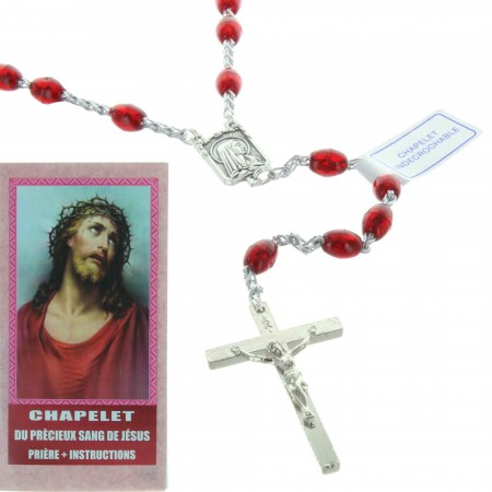 Precious Blood Rosary with a prayer booklet