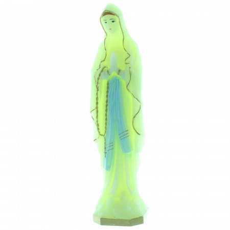 Luminous statue of the Virgin Mary of Lourdes in resin 16cm