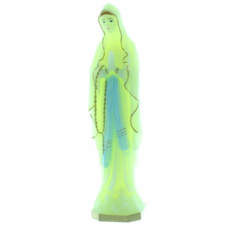 Statua luminosa della Madonna di Lourdes in resina 16cm