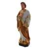 Statua di San Giuseppe falegname in resina dipinta 30cm