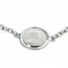 Silver Lourdes Bracelet with double sided medal