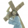 Statua di Gesù porta la croce in resina 30cm