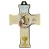 Croix de communion pour garçon avec un certificat souvenir