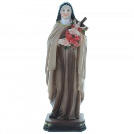 Statue de Sainte Thérèse de Lisieux en résine 20cm