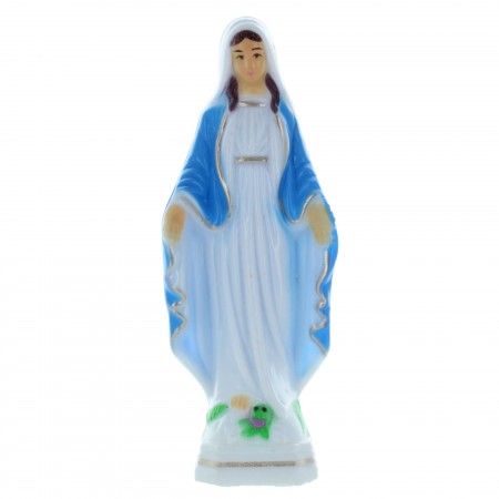 Statua in resina della Madonna Miracolosa decorata 15cm