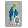 Santino della Madonna Miracolosa con una medaglia