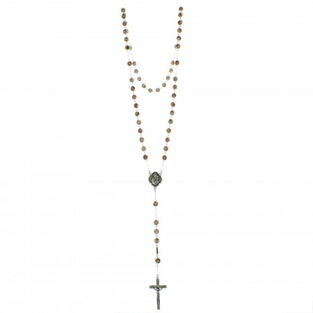 Saint Joseph Rosary with 7mm glass beads