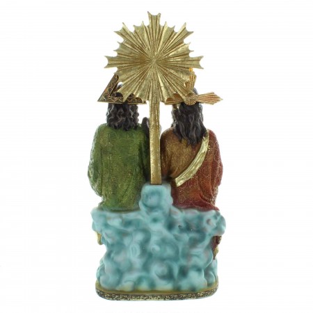 Holy Trinity Statue in coloured resin 32cm