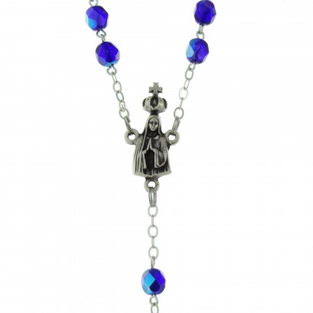 Our Lady of Fatima rosary with Bohemian glass beads
