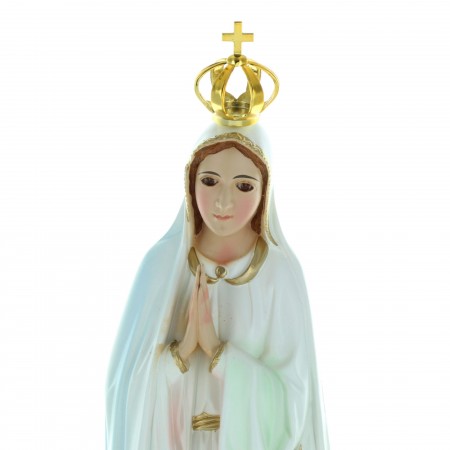 Our Lady of Fatima resin statue with brilliants 45cm