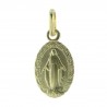 Miraculous medal festooned gold plated 13mm