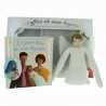 Baptism box set with 3 religious objects